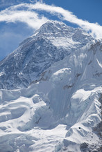 Everest - Highest Mountain 8848 Meters. Himalaya Mountain Range. Nepal.