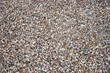 Colorful gravel stones. Gravel stones for the decoration in the garden