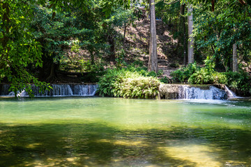 Waterfall in national park in Thailand