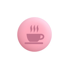 Canvas Print - Coffee -  Modern App Button