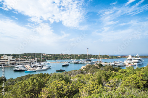 The marina of Porto Cervo, Sardinia, Italy Poster Mural XXL