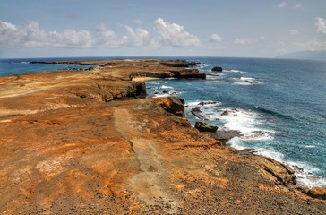 The flat plateau found on the islet of Djeu