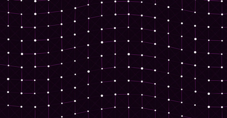 Network Mesh Computation Art background illustration
