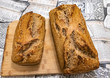 © Alotz - Pan de masa madre de Centeno hecho en casa en molde de horno