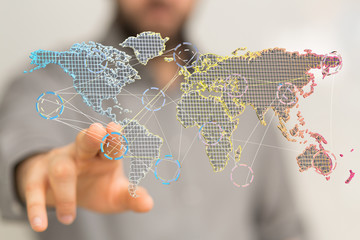 global network of people digital.
