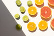 © Guajillo studio - Citrus fruits rich in vitamin c on white background