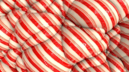 Wall Mural - 3d illustration abstract striped background. Lollipop wavy surface with ripples.