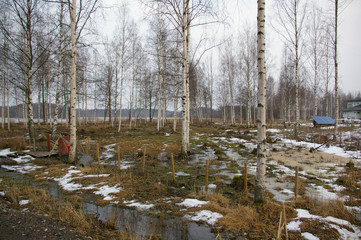 Sticker - river in winter