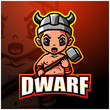 © frescostudio - Dwarf mascot esport logo design