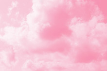 Pink Sky And Clouds Background