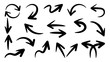 © TWINS DESIGN STUDIO - Hand drawn arrow vector icons set. sketch arrow design for business plan and education.