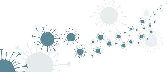 Statistics Illustration of COVID-19 virus infected 