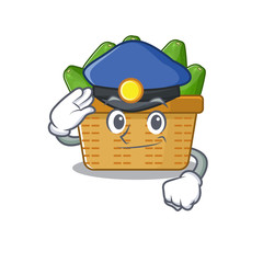 Sticker - A picture of avocado fruit basket performed as a Police officer