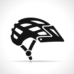 Wall Mural - Vector bike helmet icon symbol