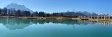 Fototapeta Góry - Beautiful lake mountain panorama