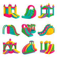 Inflatable Bright Castle Fun For Playground Set