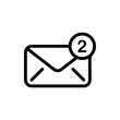 © Design Circle  - Inbox Vector Icon Line Illustration.