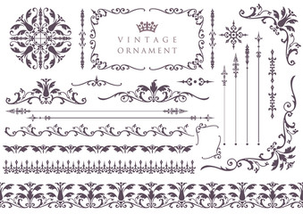 Wall Mural - set of decorative elements
