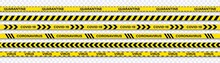 Coronavirus And Covid-19 And Quarantine Stripes. Warning Stripes. Danger Zone. Isolated On Transparent Background. Vector Illustration.