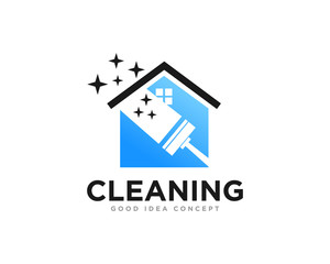 Wall Mural - Cleaning Logo Icon Design Vector