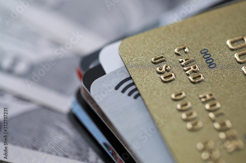 Photographie Variety banking products for credit card holder