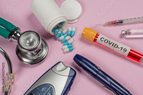 Cuadros en Lienzo Coronavirus (Covid-19) is the complicating element of Diabetes