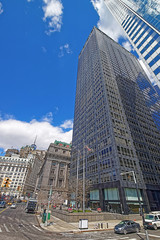 Wall Mural - Street view on Financial District of Lower Manhattan