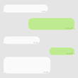 Social network chatting window. Blank template. Messenger window.