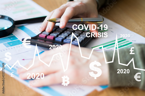 Fotografía Сovid-19 crisis of the economic system due to the coronavirus epidemic