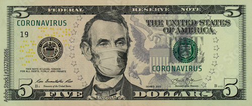 Cuadros en Lienzo COVID-19 coronavirus in America