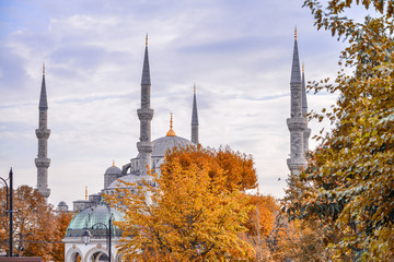 Sticker - View of Hagia Sophia, Christian patriarchal basilica, imperial mosque and now a museum