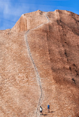 Sticker - Climbers on a outback mountain, Australia