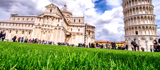 Poster - PISA, ITALY - MARCH 2013: Field of Miracles landmarks in Pisa, Italy