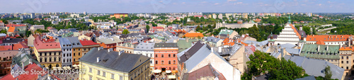Dekoracja na wymiar  lublin-polska-panorama-starego-miasta-z-rynkiem-i-zabytkowym-xvi-wiekiem