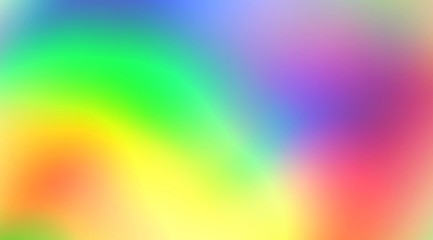 Wall Mural - Soft blurry rainbow color mix holographic iridescent metal gradient. Hologram glitch. Light through a prism and smoke. Abstract background