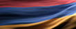Armenia national flag waving texture background. 3d illustration
