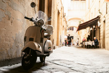 One Of The Most Popular Transport In Italy, Vintage Vespa