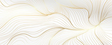 Luxury Golden Wallpaper. Art Deco Pattern, Vip Invitation Background Texture For Print, Fabric, Packaging Design, Invite.  Vintage Vector Illustration