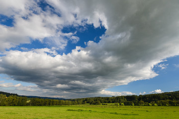 Wall Mural - Panorama of beautiful European countryside