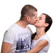 © Arsentyev Vladimir - A man and a woman in love kiss their lips