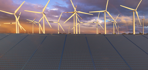 Wall Mural - green energy concept