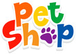 © brgfx - Font design for word pet shop on white background