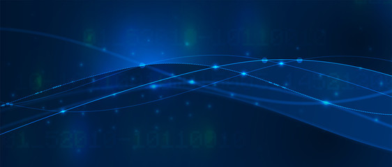 Technology data background, idea of global business solution