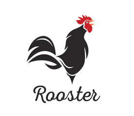 Rooster, Chicken Logo Vector Template Design Illustration