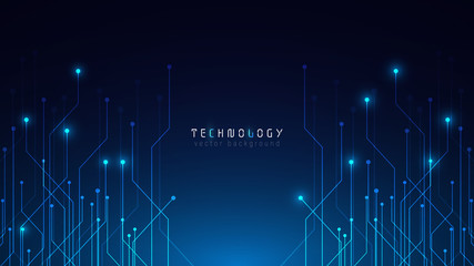 futuristic blue abstract circuit technology cyberspace vector background,speed data transfer background,technology communication connection graphic background 