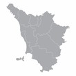 Tuscany administrative map