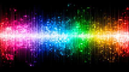 Sticker - gradient abstract background with equalizer