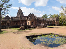 Phanom Rung Historical Park,is Castle Rock Old Architecture About A Thousand Years Ago At Buriram Province,Thailand