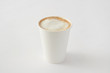© Jeff Wasserman/Stocksy - Cappuccino in White Paper Cup