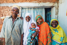 Portrait Of A Traditional Family From Zanzibar